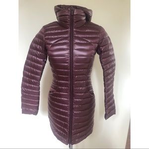 NWT Lululemon long pack it down size 2 down coat